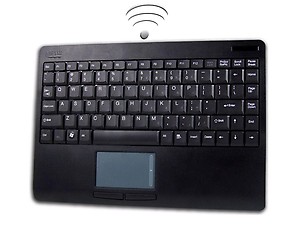 Adesso Slimtouch Mini USB Keyboard with Built-in Touchpad (Akb-410Ub), Black price in India.