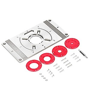 Eryue Aluminum Alloy Router Table rt Plate Trimming Hine Engraving Tool Flip d with 4 Rings for Woodworking price in India.