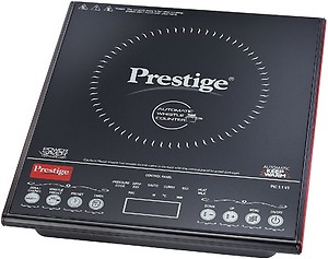 Prestige PIC 3.1 V3 2000 Watts Induction Cooktop | Black |Automatic Whistle Counter | Touch Panel | Indian Menu Options | Voltage Regulator | Automatic Keep Warm Function price in India.