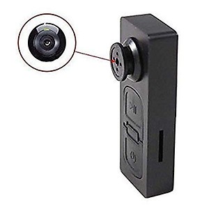 Wireless Button Spy Camera HD Audio and Video Recorder Hidden Mini Cam in Button Shape DVR Small Portable Button Spy Camera with SD Card Slot - Up to 32GB Support - Black price in India.