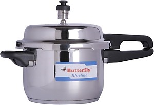 Butterfly Blue Line 7.5 L Induction Bottom Pressure Cooker  (Stainless Steel) price in .