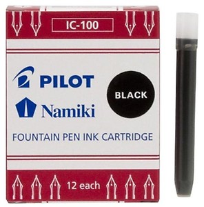 Pilot Namiki IC100 Fountain Pen Ink Cartridge, Blue, 12 Cartridges per Pack (69101) price in India.