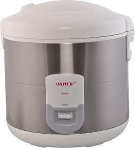 United X704-28 Electric Rice Cooker with Steaming Feature  (2.8 L, Silver) price in India.