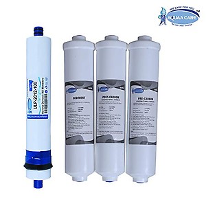 Aquaa Care Water Purifier Silver Filter Set and 100 GPD Dry Membrane For Any Water Purifier price in India.