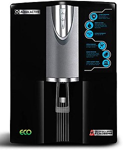 Aqua Active Misty ECO Ultraviolet Reverse Osmosis Water Filtration System – 6 Stage RO UV Water Sterilizer with ABS Tank – 1100 Inline filter – 100 GPD (Booster pump) with upto 3000 TDS, price in India.