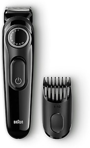 Braun BT3020 Trimmer 30 min Runtime 40 Length Settings  (Black) price in India.