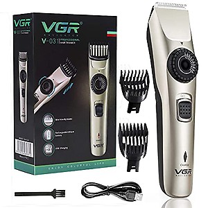 VGR V-031 Professional Cord & Cordless Hair Clipper Runtime: 90 min Trimmer for Men Multicoloured price in India.