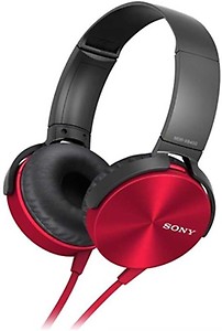 SONY XB450 Wired without Mic Headset  (Black, On the Ear) price in India.
