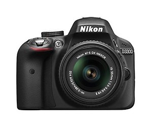 Nikon DSLR D3300 with D-ZOOM KIT: AF-S 18-55mm VRII + AF-S 55-200mm VR Kit Lenses price in India.