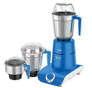Havells Maxx Grind Plus 750 Watt Mixer Grinder with 3 Stainless Steel Jar and Overload indicator (Blue) price in India.