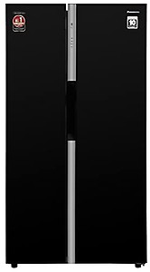 Panasonic 592 L Wifi Inverter Frost-Free Side by Side Refrigerator (NR-BS62GKX1, Black, Premium Glass Finish) price in India.