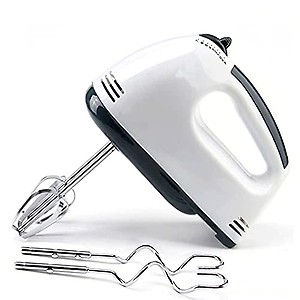 Luxdhara Scarlet Stainless-Steel Electric Hand Mixer Beater Easy Mix Cake Egg Cream Food Bakery Blender with High Smoothly blades attachment 7-Speed Control & Detachable For Kitchen price in India.