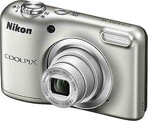 Nikon Coolpix A10 Point and Shoot Digital Camera (Silver) with 8GB Memory Card and Camera Case price in India.