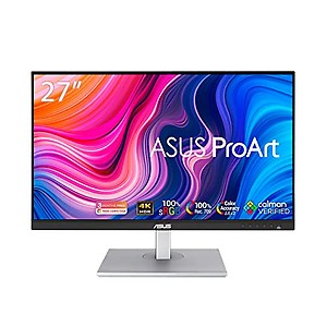 ASUS Proart Pa279Cv with 27 Inch (68.58 Cm) Led Professional Monitor, IPS, 4K 3840 X 2160 Pixels, IPS, 100% Srgb, Pd 65W,³E< 2 (Black) price in India.