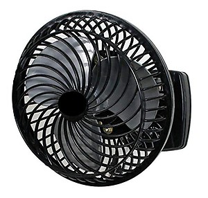 PUSHKART High Speed Mini Wall Cum Table Fan Small Size 3 Speed Setting With Powerful Copper Touch Motor 9 Inch Table Fan For Home,Office,Kitchen Make In India Model-Black Cutie HGF-556 price in India.