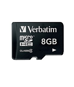 Verbatim 96807 8GB MicroSDHC Card with Adapter (Black) price in India.