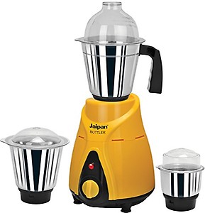 Jaipan Butler Mixer Grinder 850 watt,TurboTRQ Professional series Motor, superfast grinding & blending,heavy-duty professional grade large jar& blades,2 years Warranty, Bright Yellow and Black price in India.