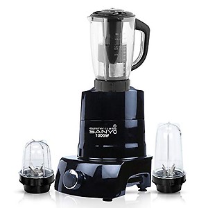 Masterclasssanyo Black Color 1000Watts Mixer Juicer Grinder with 3 Jar (2 Bullet Jar and 1 Juicer Jar with Filter) MAN20-MCS-249 Make in India 100% Copper price in India.