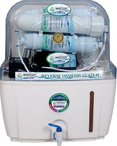 Wellon Sensible TDS Controller + Mineral Cartridge System 15 L RO + UF Water Purifier (White) price in India.