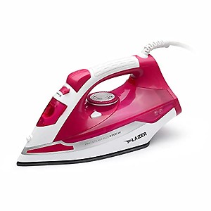 Lazer Imperial 2200W With Power Full Steam Burst, Vertical and Horizontal Ironing, Scratch Resistant Durable Creamic Soleplate Steam Iron (Pink) price in India.