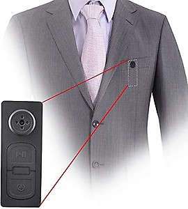 Spy Camera Mini Pocket Button Hidden Spy Video Camera with Motion Detection 1280x480p HD Recording price in India.