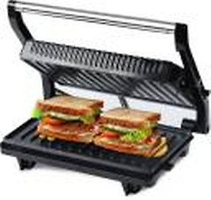 iBELL SM515 Sandwich Maker with Floating Hinges, 750Watt, Panini/Grill/Toast (Black) price in India.