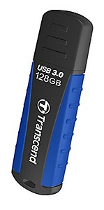 Transcend JetFlash 810 128GB USB 3.1 Gen 1 (USB 5Gbps) Flash Drive (Pen Drive), Rugged Rubber Design, 5-Year Limited Warranty, Green (TS128GJF810) price in India.