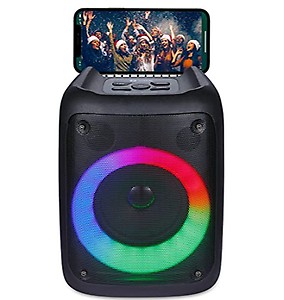 Zoook Music Blaster Bluetooth Party Speaker 14 watts Karaoke/USB/TF/AUX/Mic Input/RGB Lights/Bluetooth 5.0/Top Control Panel - (Black) price in India.
