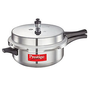 Prestige Popular Plus Induction Base Senior Deep Pan, 6 Liters, Silver, Aluminium, Outer Lid price in India.
