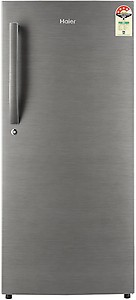 Haier 195 L Direct Cool Single Door 4 Star Refrigerator  (Brushline Silver, HRD - 1954BS-R/E // 1954CBS-E) price in India.