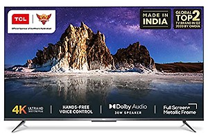 TCL 126 cm (50 inch) 3Yr Warranty Ultra HD (4K) LED Smart TV, P715 Series 50P715 price in India.