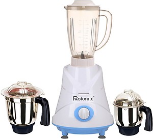 Rotomix ABS Body MGJ-WFJ16-116 1000 W Mixer Grinder (3 Jars, Multicolor) price in India.