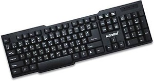 ProDot (Gold Series KB-297rs USB (Hindi Devanagri) Standard Keyboard (Color: Solid Black) price in India.