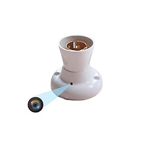 IYZA WiFi Bulb Holder Camera Audio Video Recording Camera, Hidden Day Vision Watch from Anywhere price in India.