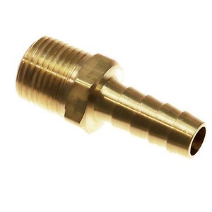 Hose Nipple 1/4 inch Brass Hose Nipple Male 1/4 by 1/4 Golden Hose Nipple 1/4 inch Hose Connection BSP Thread 10 Piece price in India.