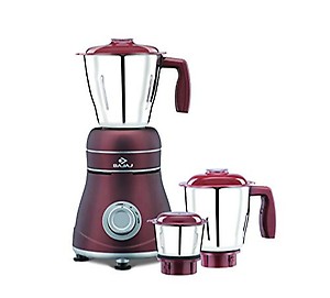 Bajaj Ivora 800W Mixer Grinder with Anti-Bacterial Coating and Nutri-Pro Feature, 3 Jars, Crimson Red |800 watts | Acrylonitrile Butadiene Styrene price in India.