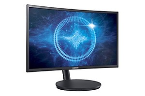 Samsung 23.5 inch (59.8 cm) Curved Gaming LED Backlit Computer Monitor - Full HD, VA Panel with VGA, HDMI, DP, Audio Ports - LC24FG70FQ (Black) price in India.