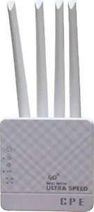 Maizic Smarthome 4G Sim Router, 4 Antenna, 4G Sim Card, NVR, DVR Support, 300Mbps, Plug & Play 100 Mbps 4G Router  (Off White, Dual Band) price in India.