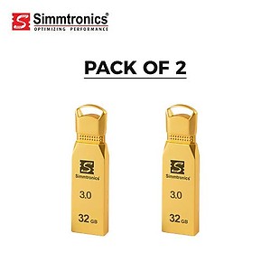 Simmtronics 32GB USB 3.0 Flash Drive Metal Body with 5 Year Warranty price in India.