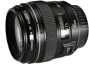 Canon EF 85 mm f/1.8 USM Telephoto Zoom Lens  (Black, 55-250 mm) price in India.