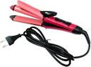 Prime Cart 2 In 1 Hair Straightener And Curler For Women With Ceramic Plate Nova NHS 800 Hair Straightener  (Pink) price in India.