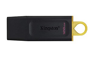 Kingston DataTraveler Kyson USB 3.2 Flash Drive 128 GB - Gen 1 with Stylish Capless Metal Case (DTKN/128GB) price in India.