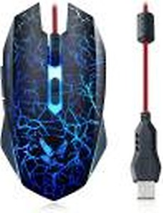 TechGuy4u BlueFinger USB Wired LED Gaming Mouse, Silent Mice Wired Optical Gaming Mouse  (USB 2.0, Multicolor) price in .
