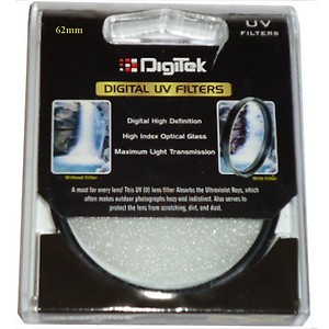 DIGITEK® 62mm UV Filter with Slim Frame for DSLR Camera Lens Protection from UV Rays, dust & Scratches (UV62mm) price in India.