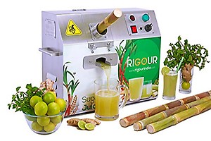 RIGOUR Sugarcane Juice Machine Ss-304 Full Metal Body-Single Phase Power Input, 400 Watts, Silver (0.5 Hp)- 2 Year Warranty price in India.