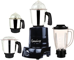 Speedway MA ABS Body MGJ WOF 2017-131 MA MGJ WOF 2017-131 750 W Juicer Mixer Grinder (4 Jars, Black) price in India.