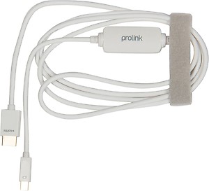 Prolink TV-out Cable PMM340-0200  (White, For MacBook) price in .