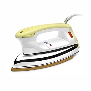 Lazer Innova Plus Heavy Weight Iron with Overheating Safety | Deluxe metal cover | ISI Certified | 1000 Watt Superfast Heating (Lemon) price in India.