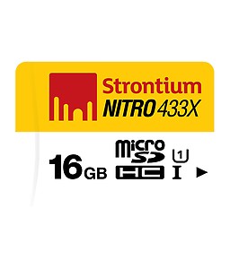16 GB Memory Card Strontium Nitro 433X (65MB/S) price in India.