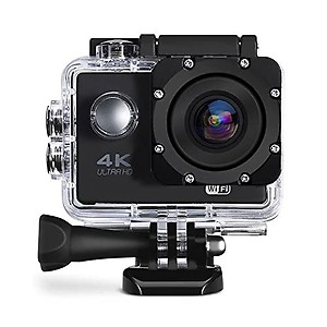 Rambot 4K Ultra HD Water Resistant Sports WiFi Action Camera with 2 Inch Display (16MP, Black) with 2 Year Warranty price in India.